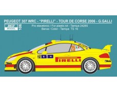Decal – Peugeot 307 WRC Tour de Corse 2006 - G.Galli 1/24